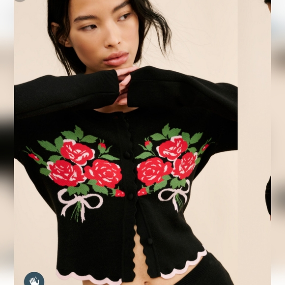 🍋*HP 6/9**1 Med Left!!**For Love and Lemons Donella Knit Cardigan - Picture 16 of 16